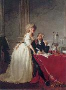 Jacques-Louis David Portrait of Antoine Laurent Lavoisier and his wife ( Sweden oil painting reproduction